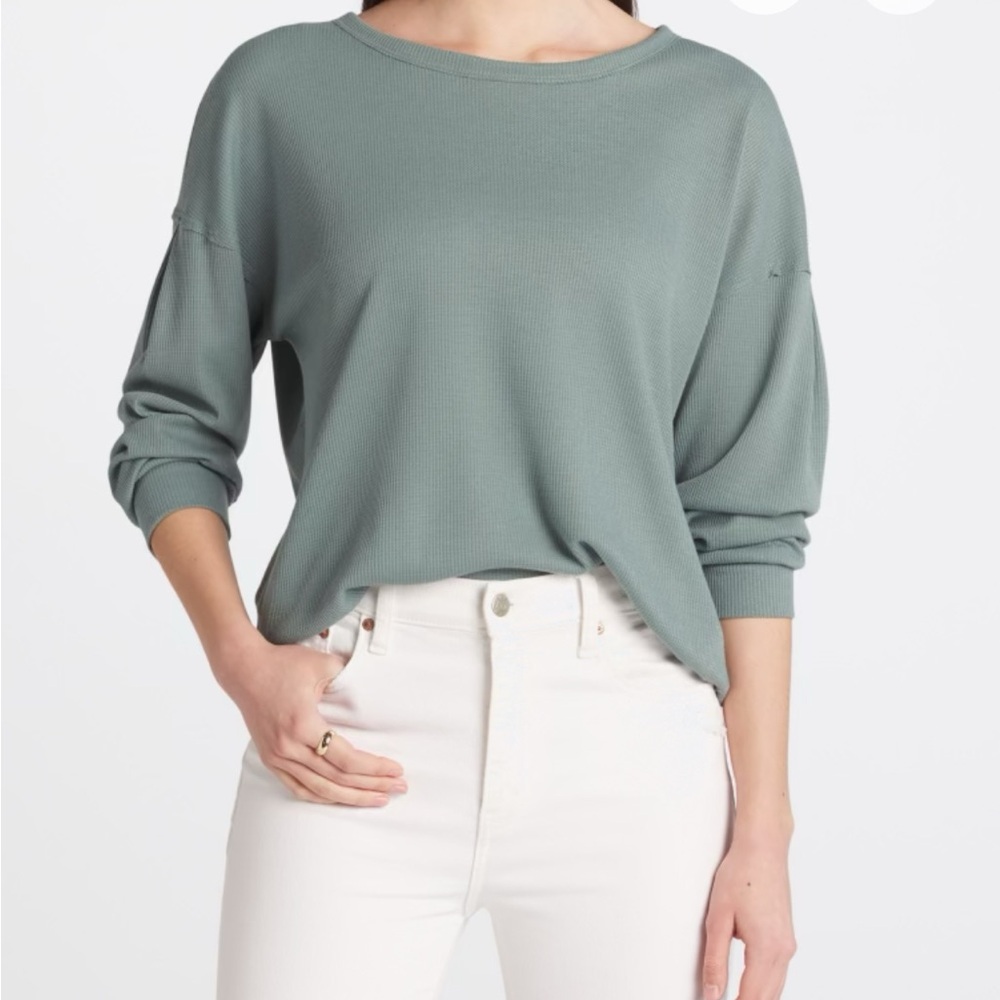 Kaileigh Green Crew Neck Sweater